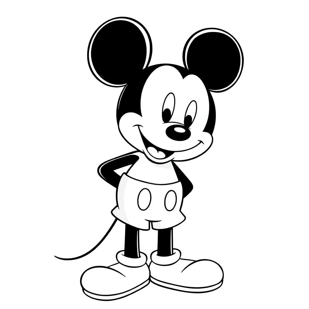 Mickey Mouse coloring page