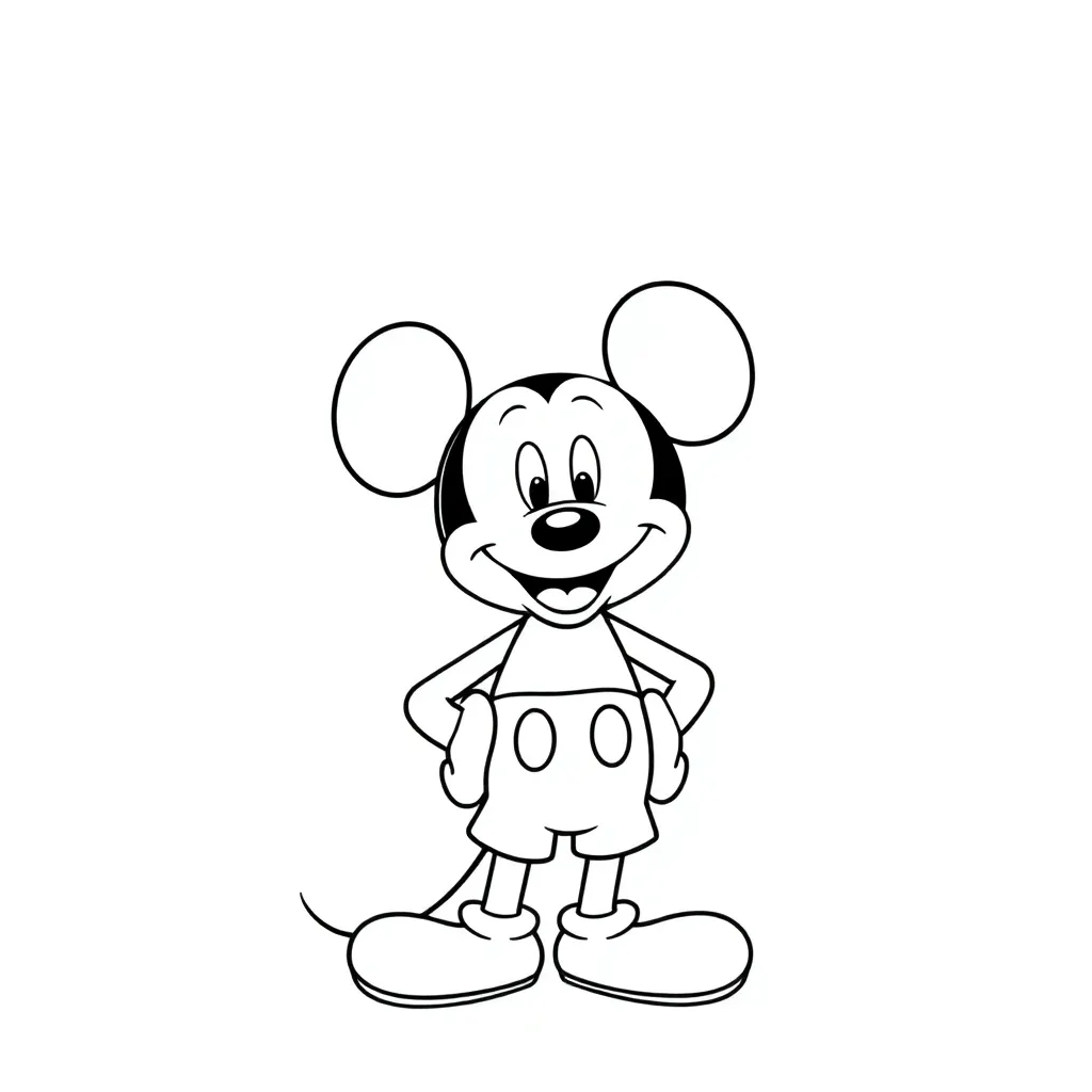 Mickey Mouse coloring page