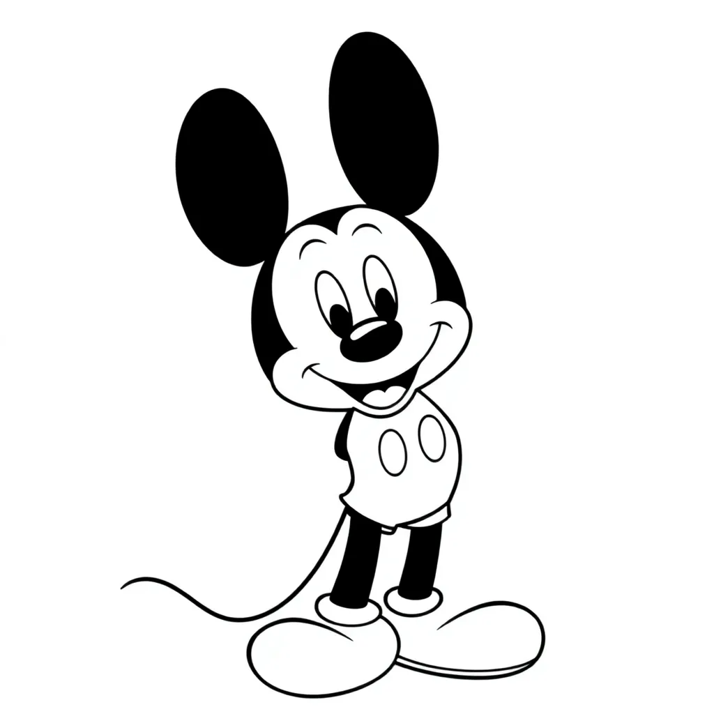 Mickey Mouse coloring page