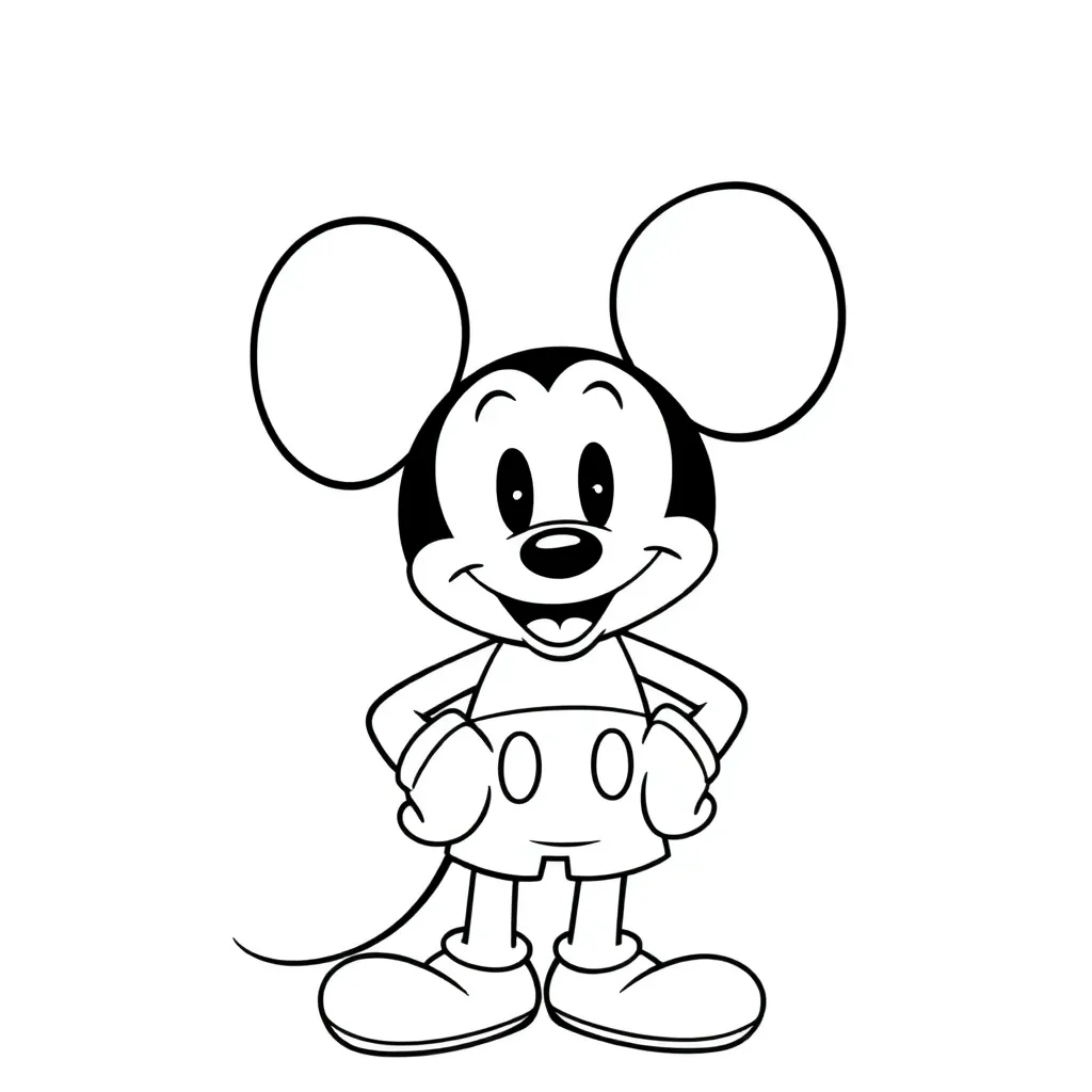 Mickey Mouse coloring page