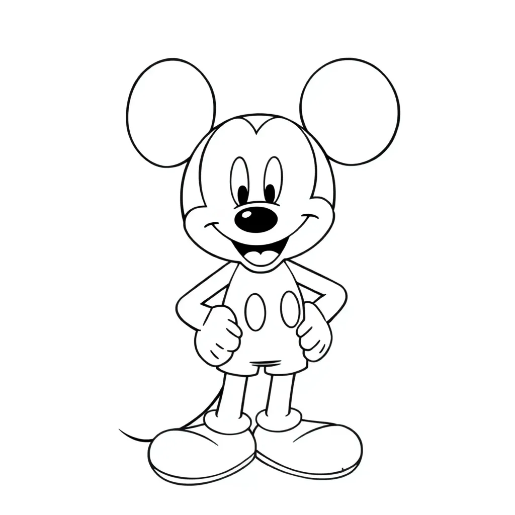 Mickey Mouse coloring page