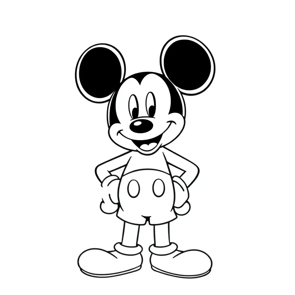 Mickey Mouse coloring page