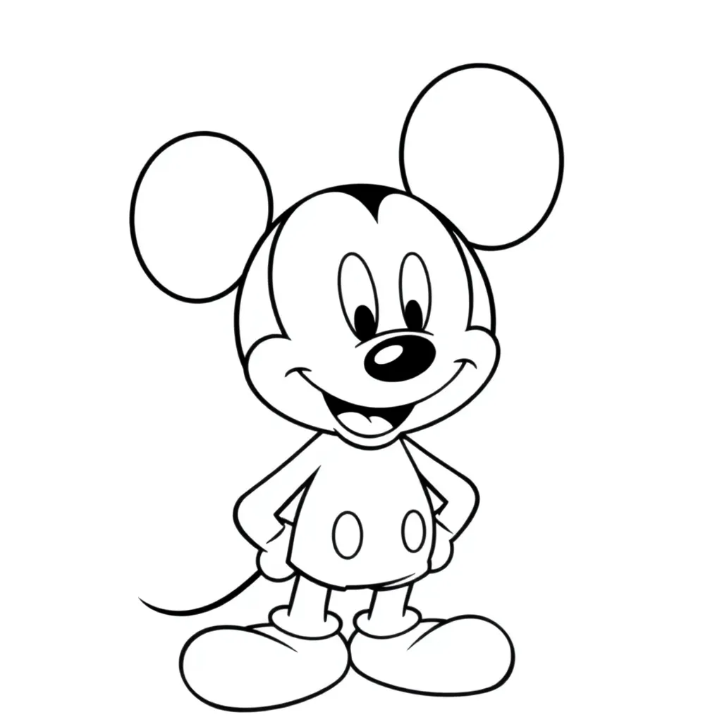 Mickey Mouse coloring page