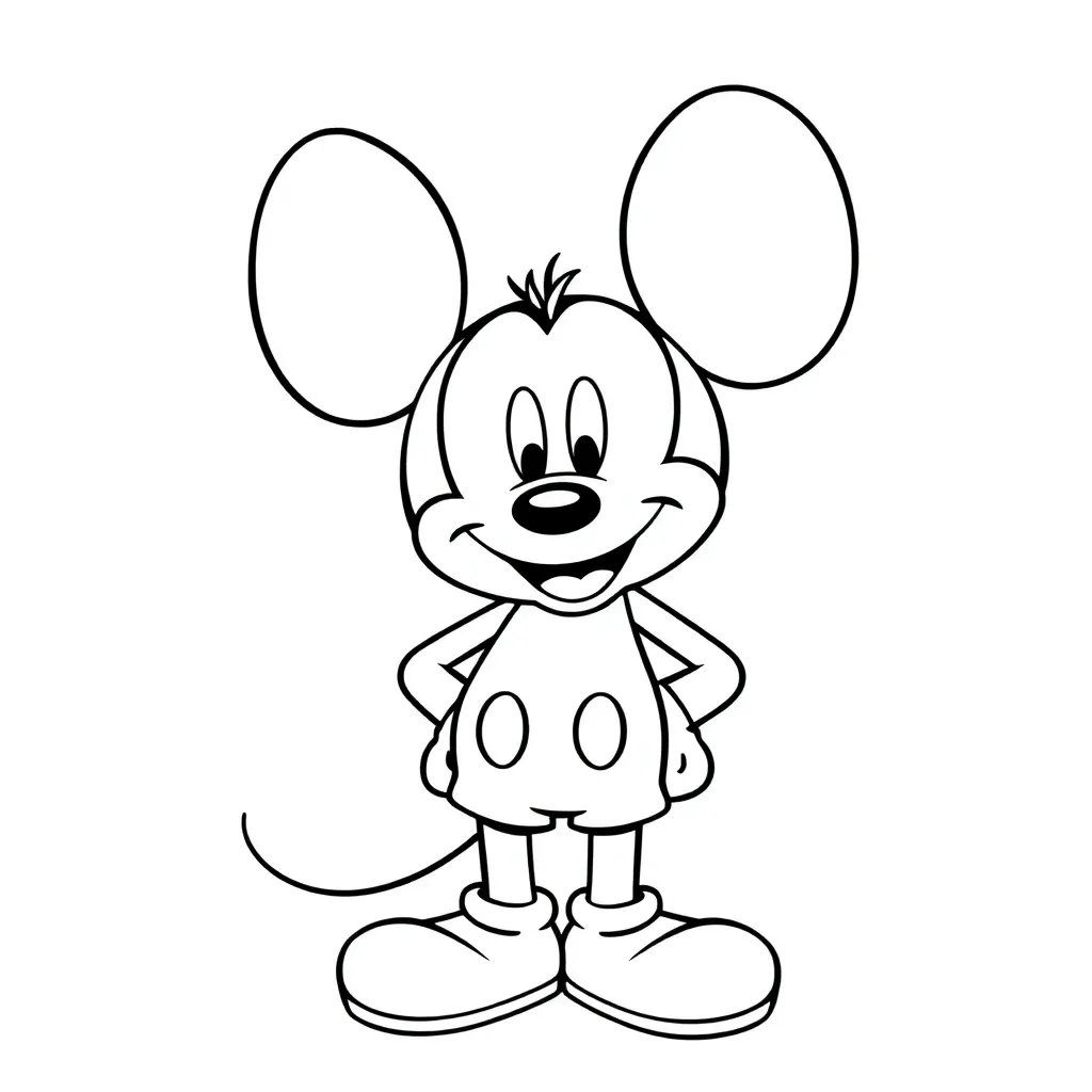 Mickey Mouse coloring page