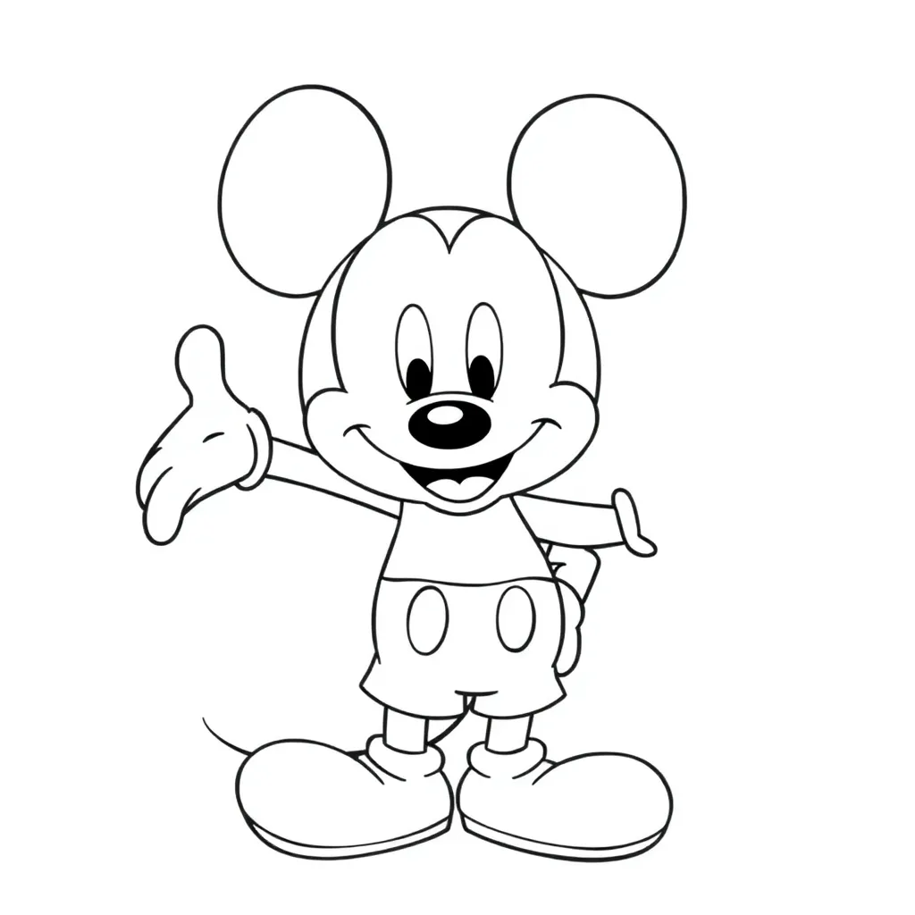 Mickey Mouse coloring page
