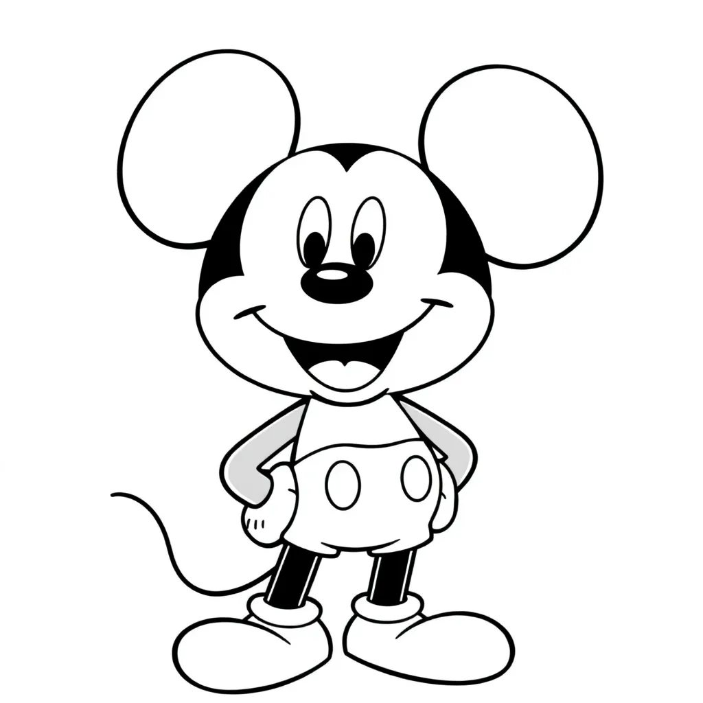 Mickey Mouse coloring page