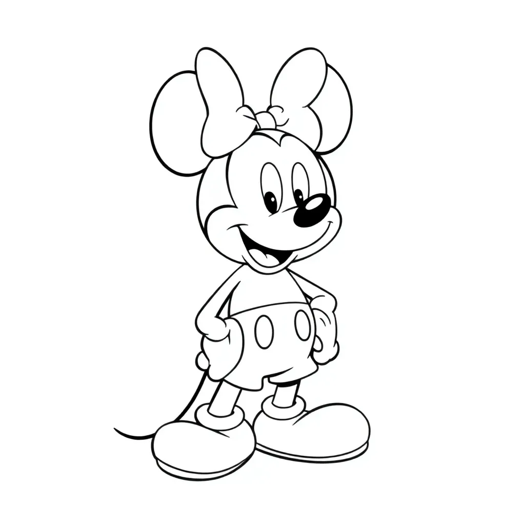 Mickey Mouse coloring page