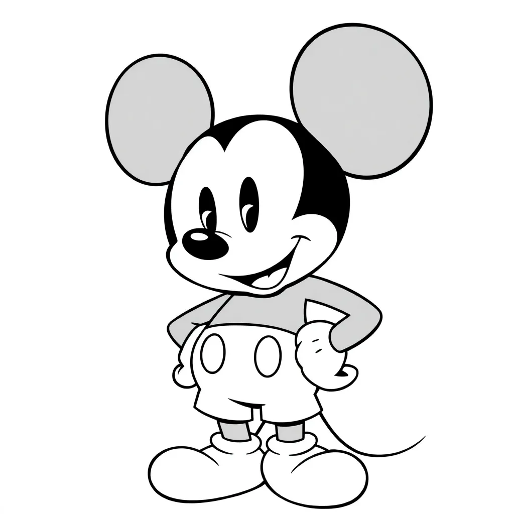 Mickey Mouse coloring page