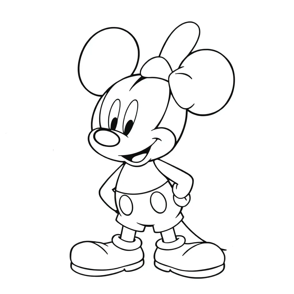 Mickey Mouse coloring page