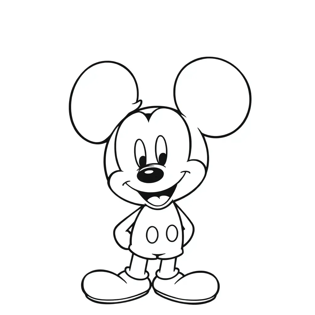 Mickey Mouse coloring page