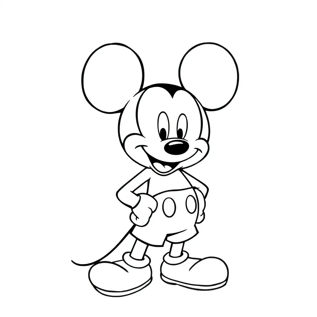 Mickey Mouse coloring page