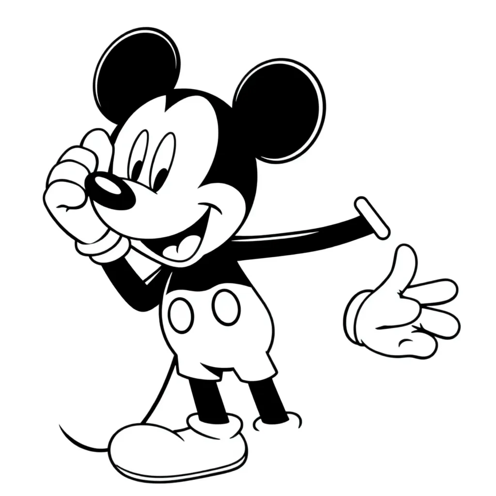 Mickey Mouse coloring page