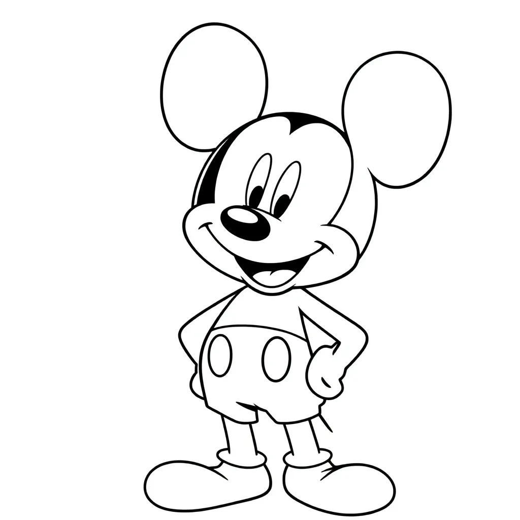 Mickey Mouse coloring page