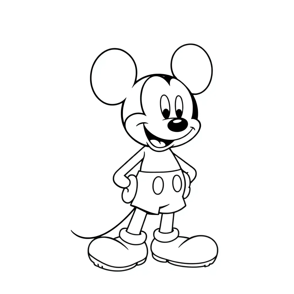 Mickey Mouse coloring page