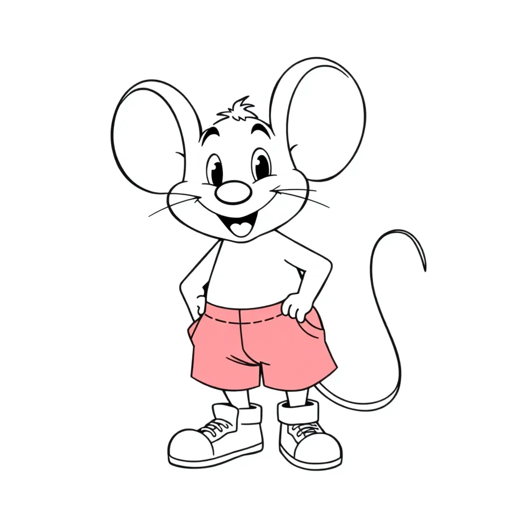Mickey Mouse coloring page