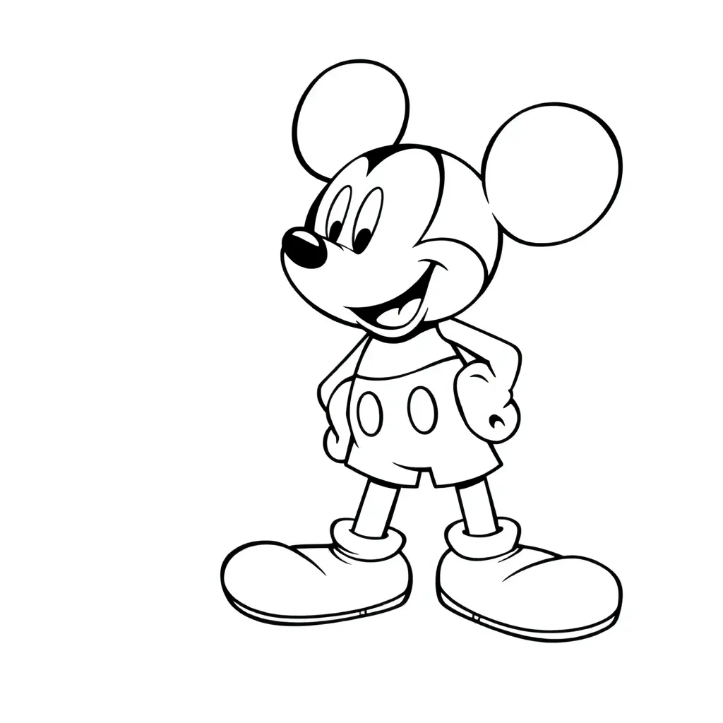 Mickey Mouse coloring page