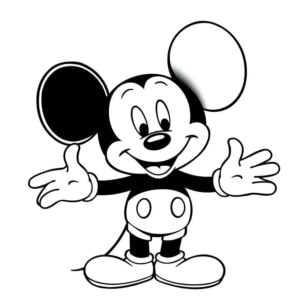 Mickey Mouse coloring page