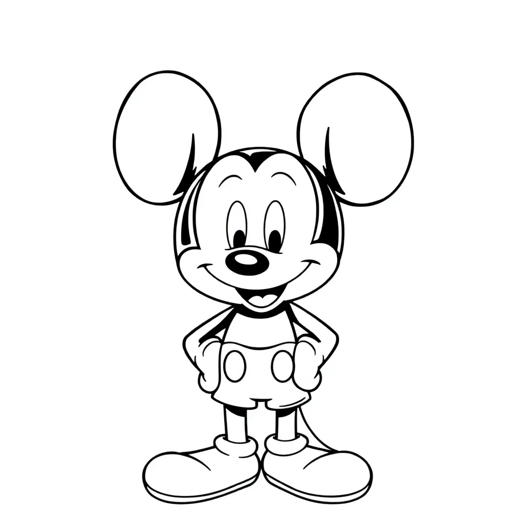 Mickey Mouse coloring page