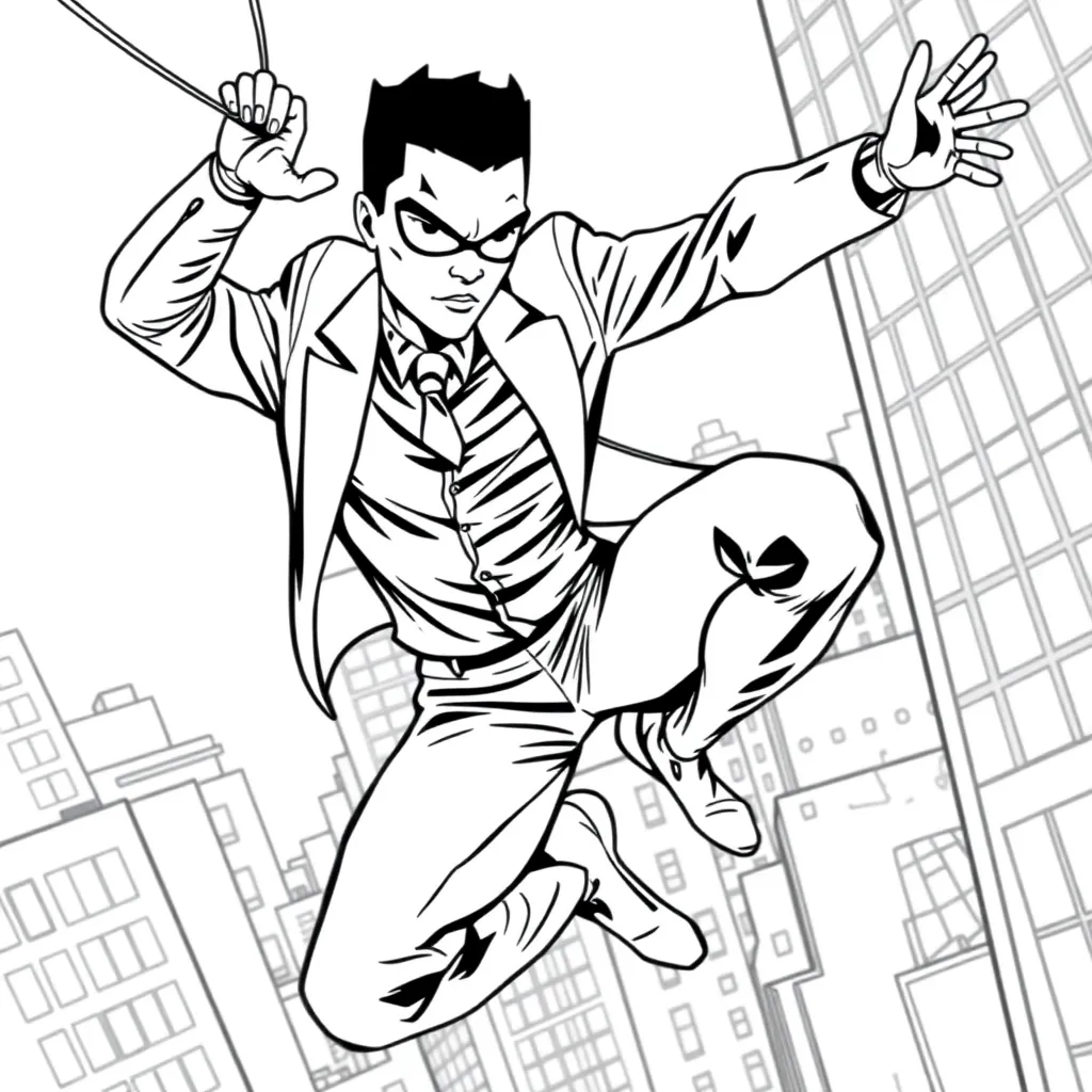 Miles Morales coloring page