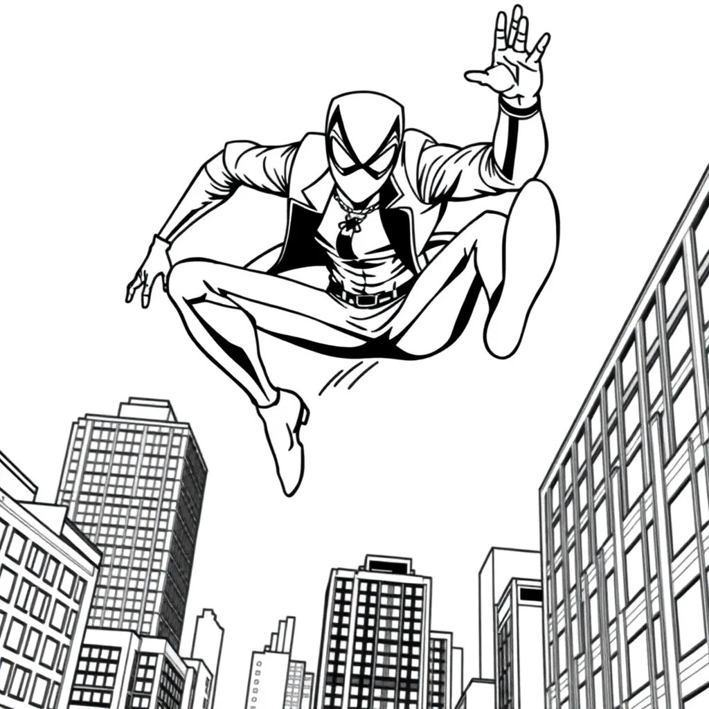 Miles Morales coloring page