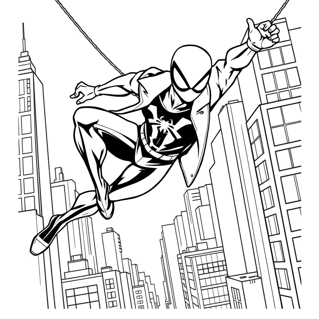 Miles Morales coloring page