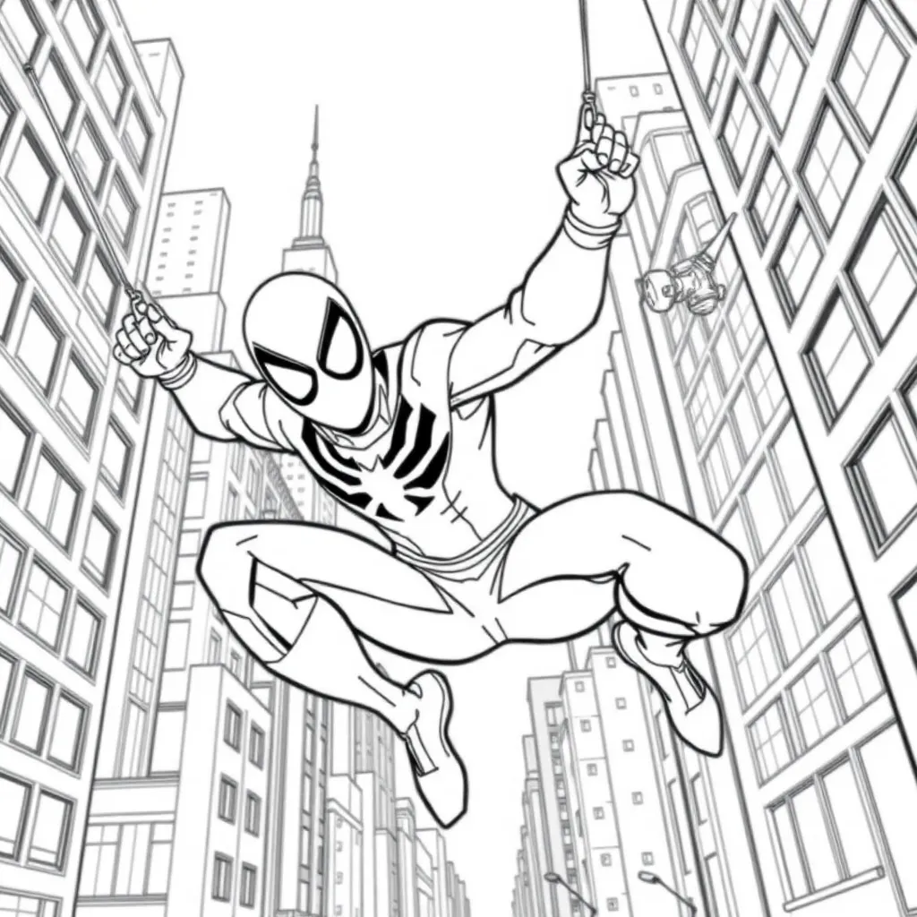 Miles Morales coloring page