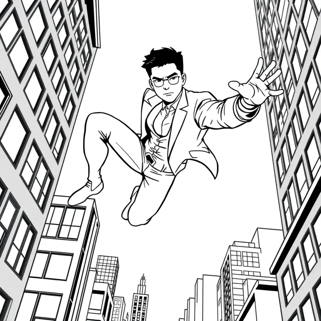 Miles Morales coloring page