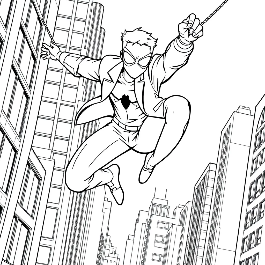 Miles Morales coloring page