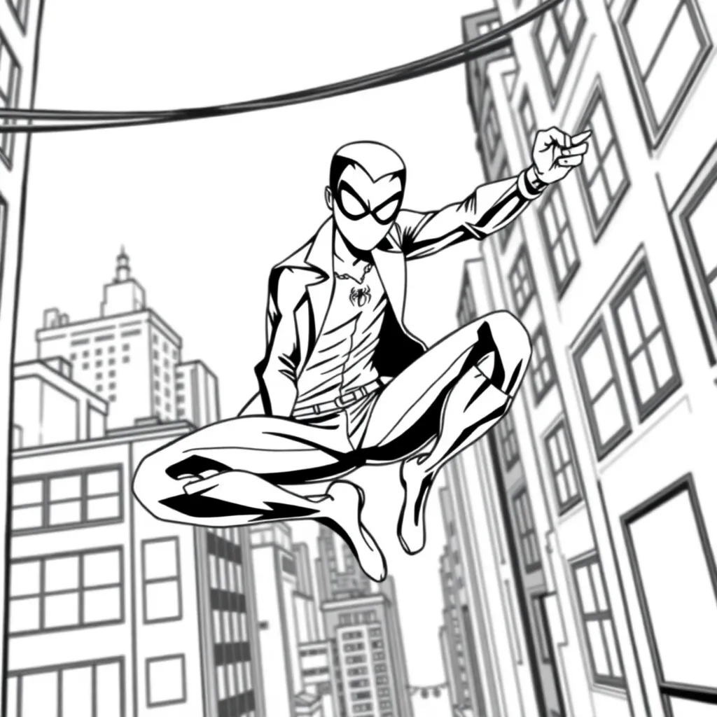 Miles Morales coloring page