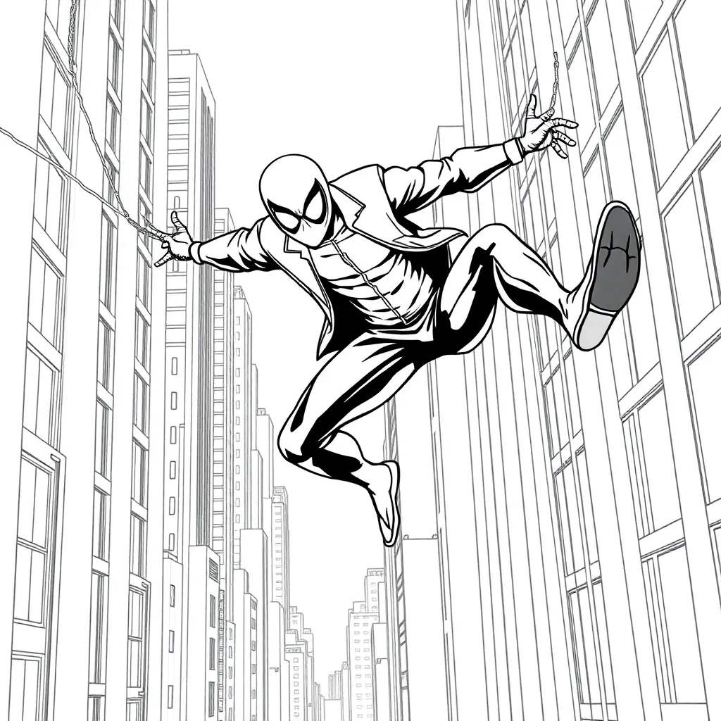 Miles Morales coloring page
