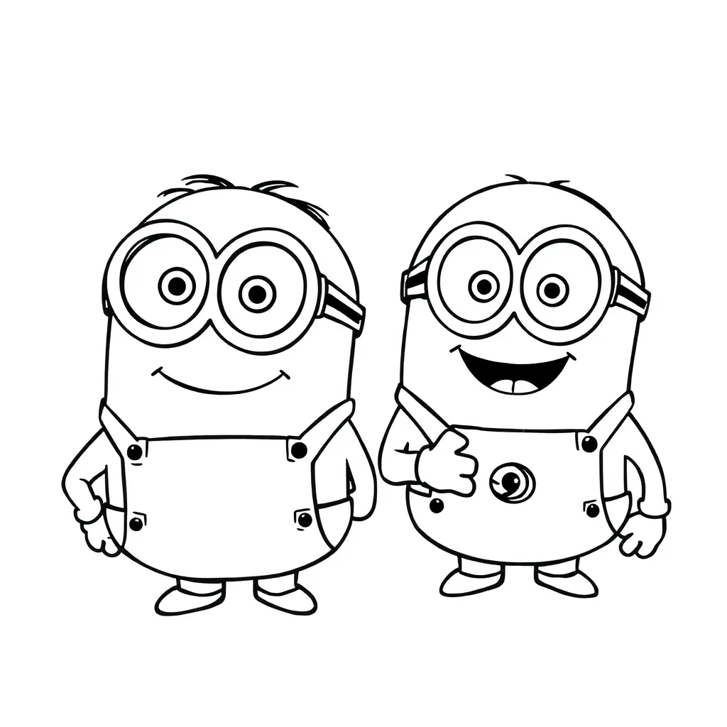 Minions coloring page