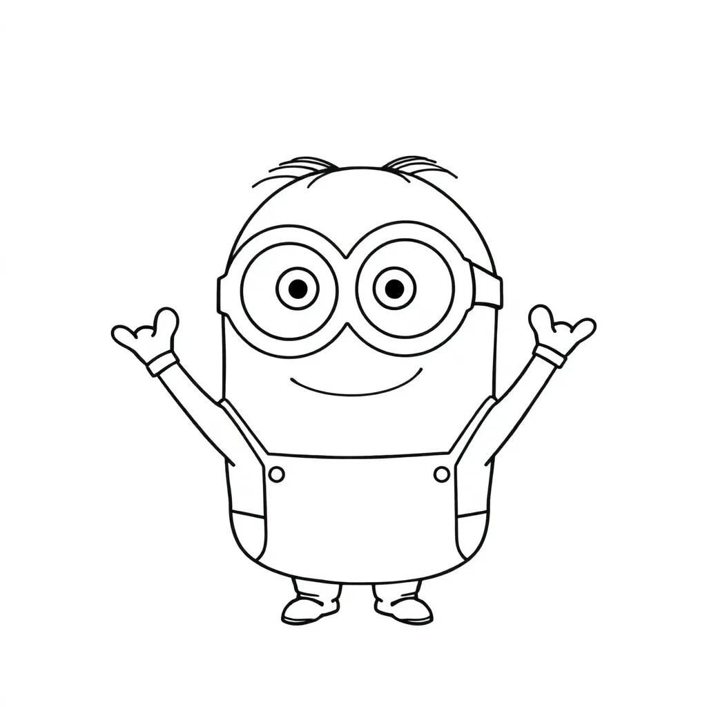 Minions coloring page