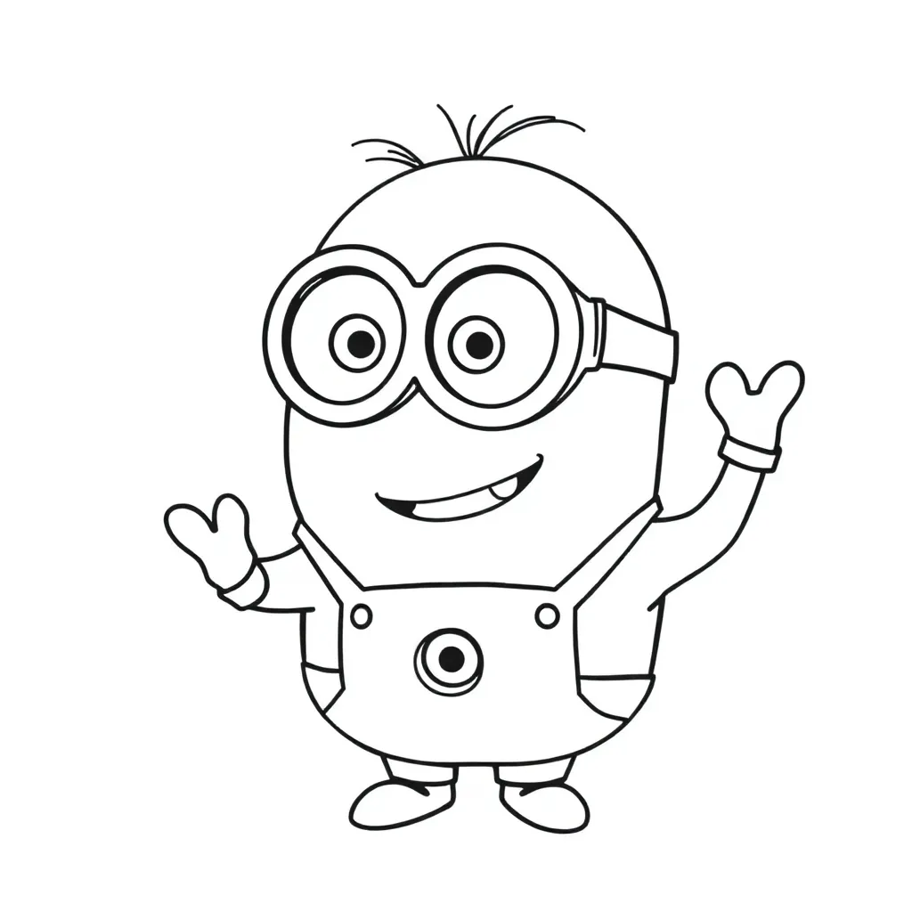 Minions coloring page
