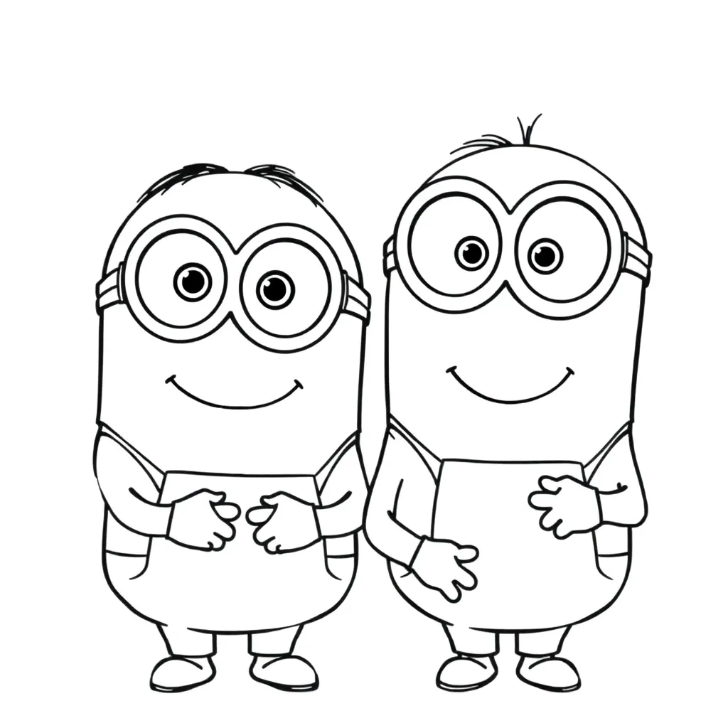 Minions coloring page
