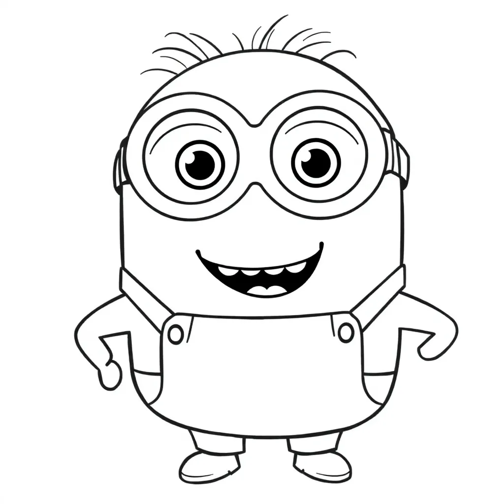 Minions coloring page
