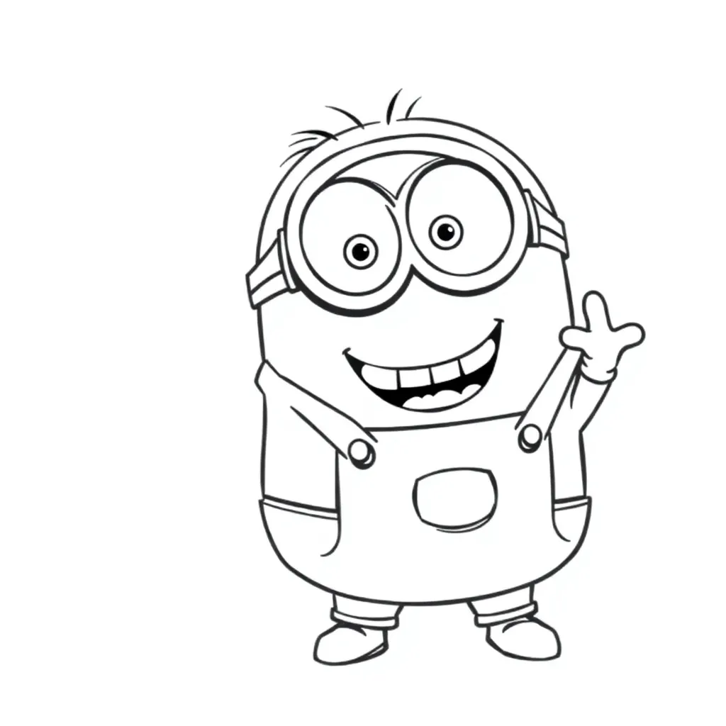 Minions coloring page