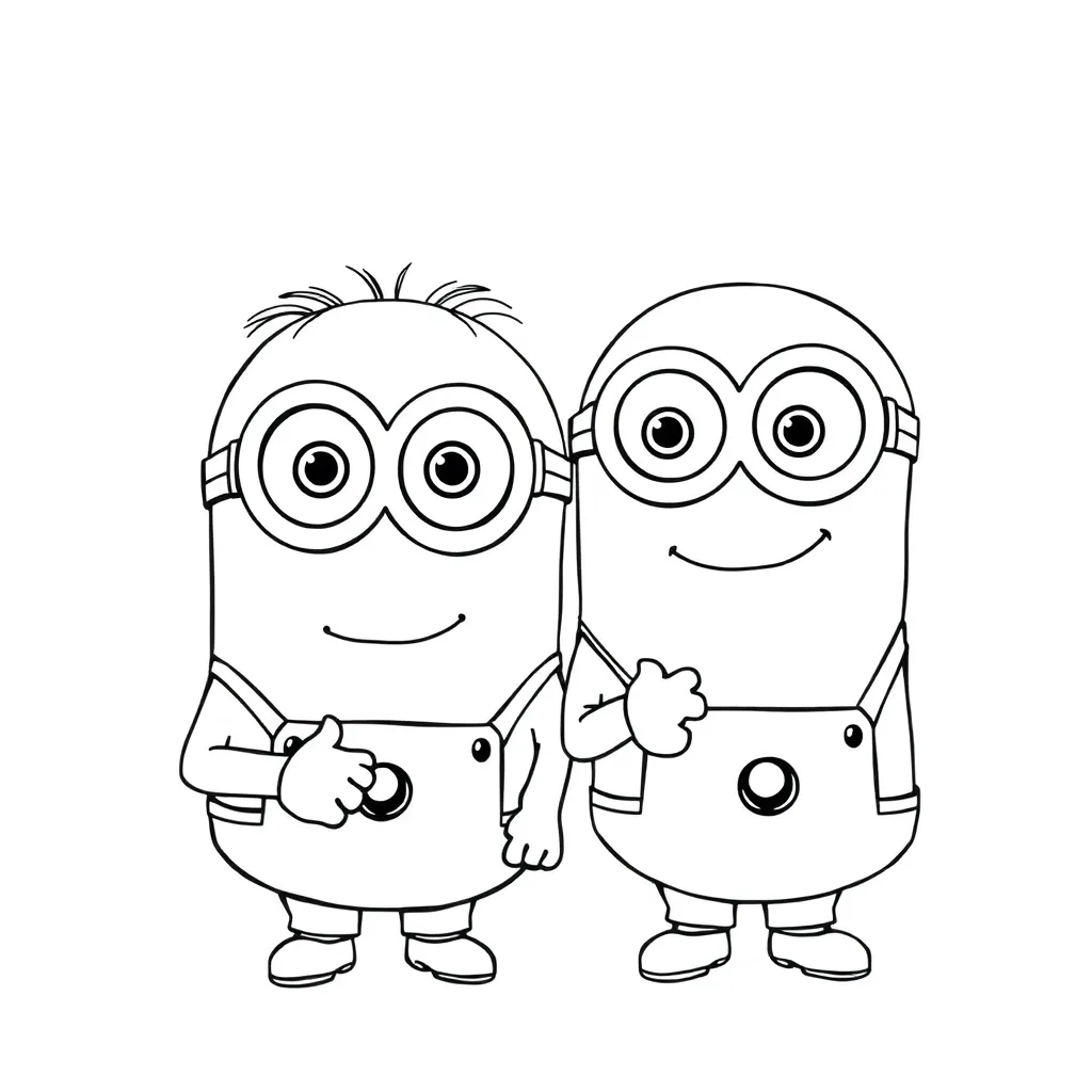 Minions coloring page