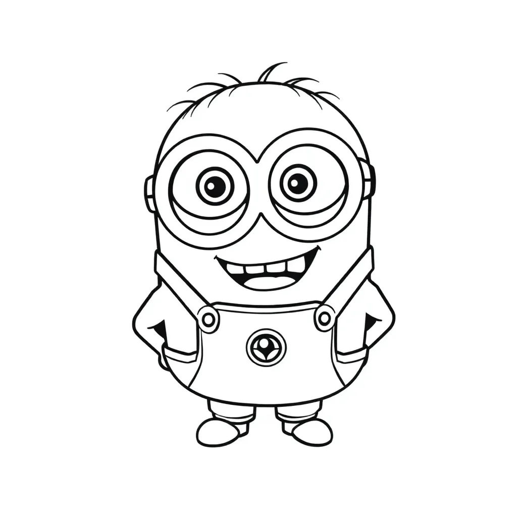 Minions coloring page