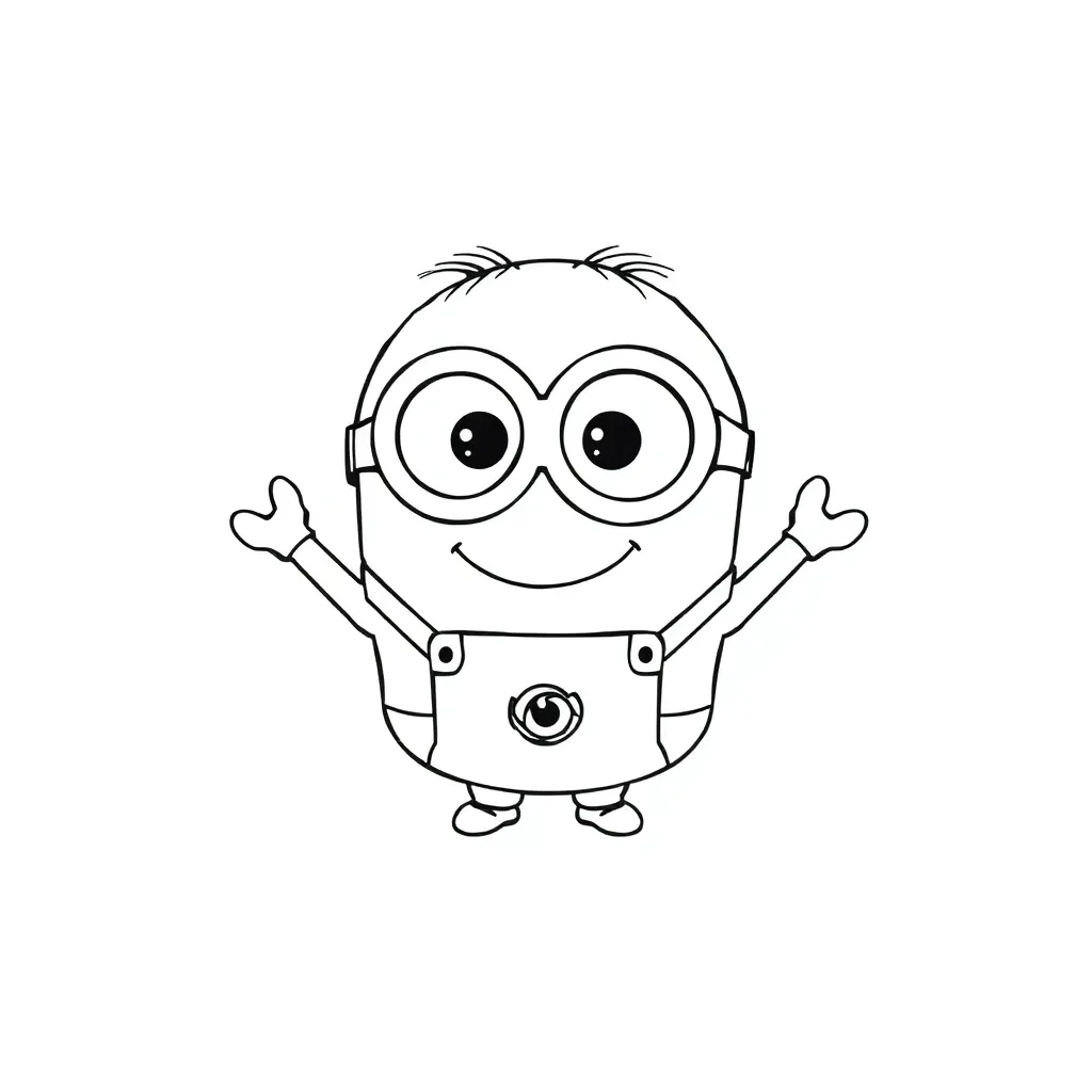 Minions coloring page