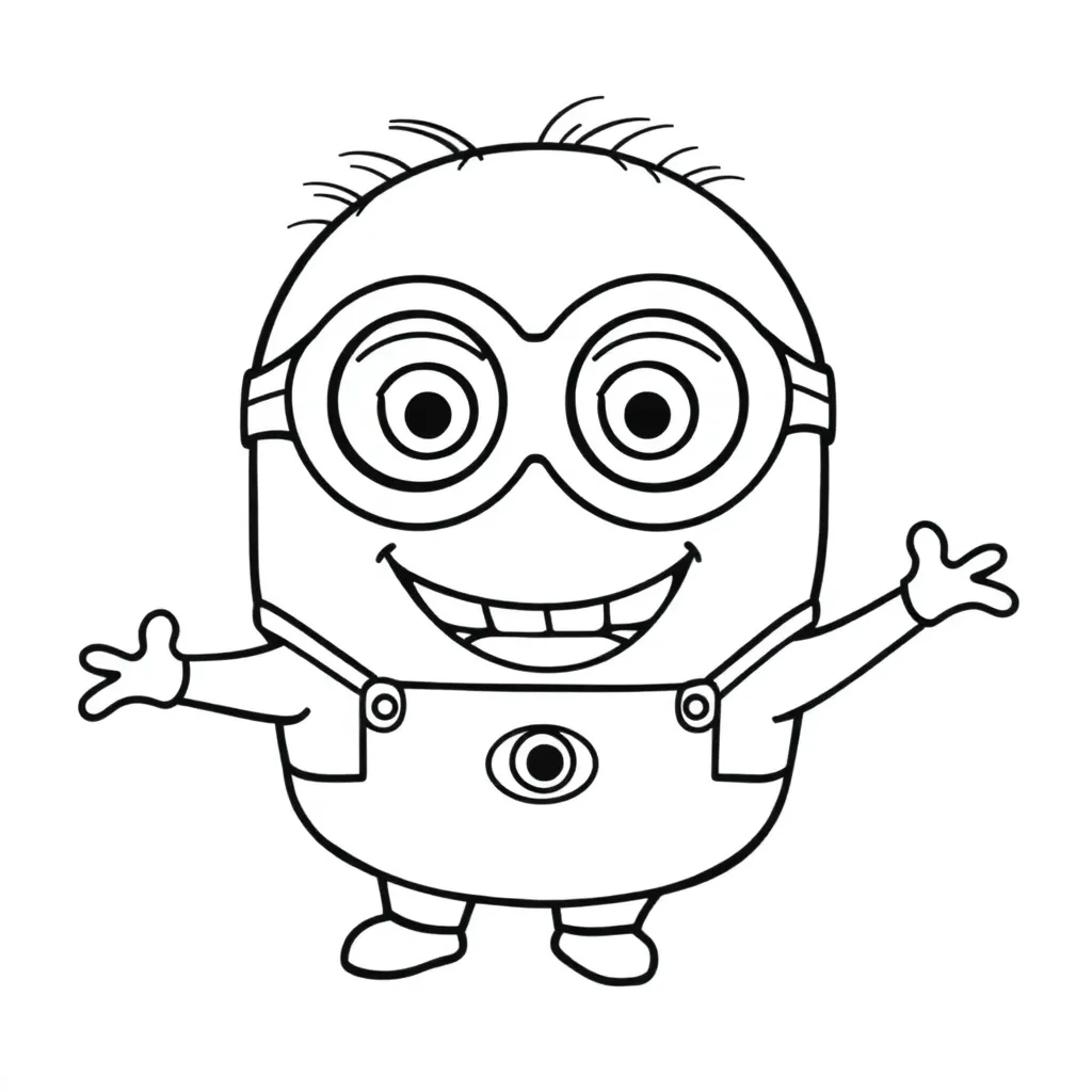 Minions coloring page