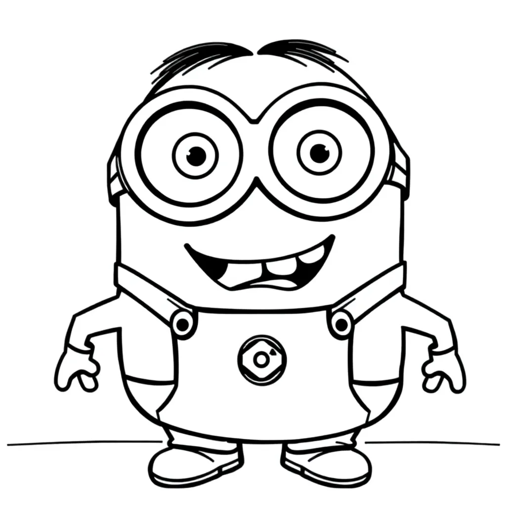 Minions coloring page