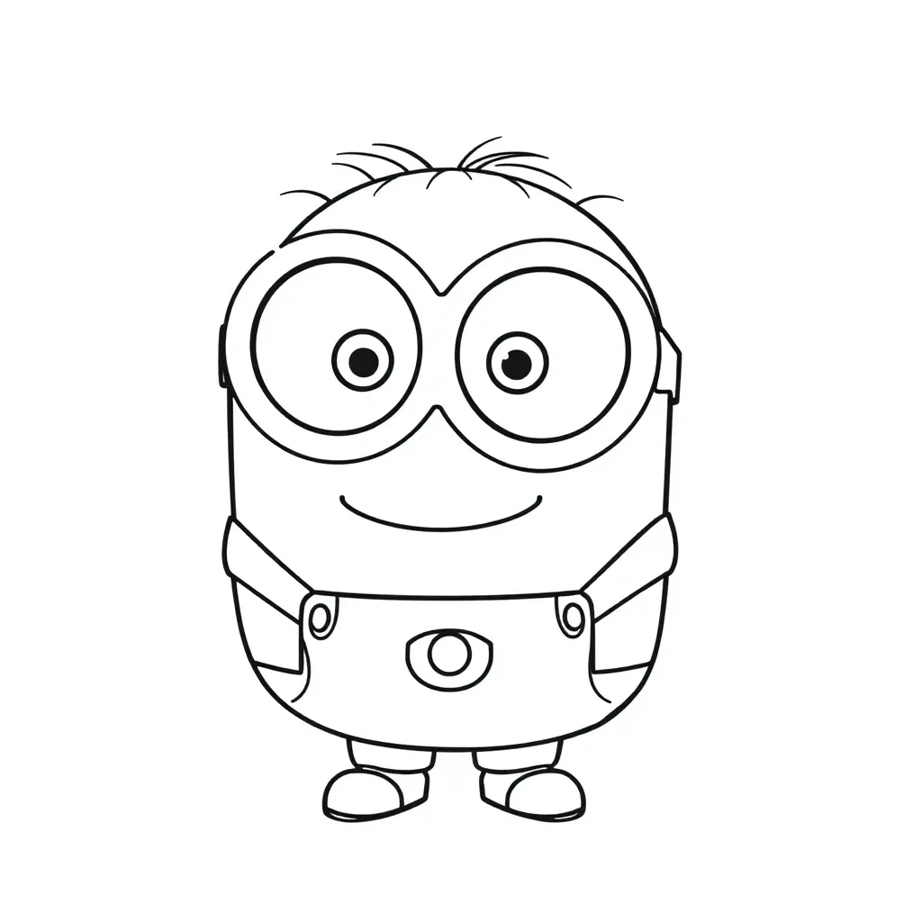 Minions coloring page
