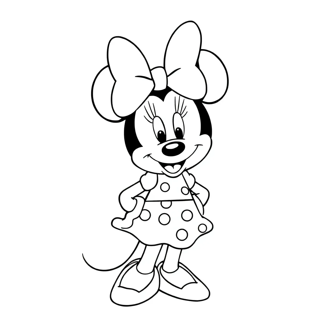 Minnie Mouse coloring page