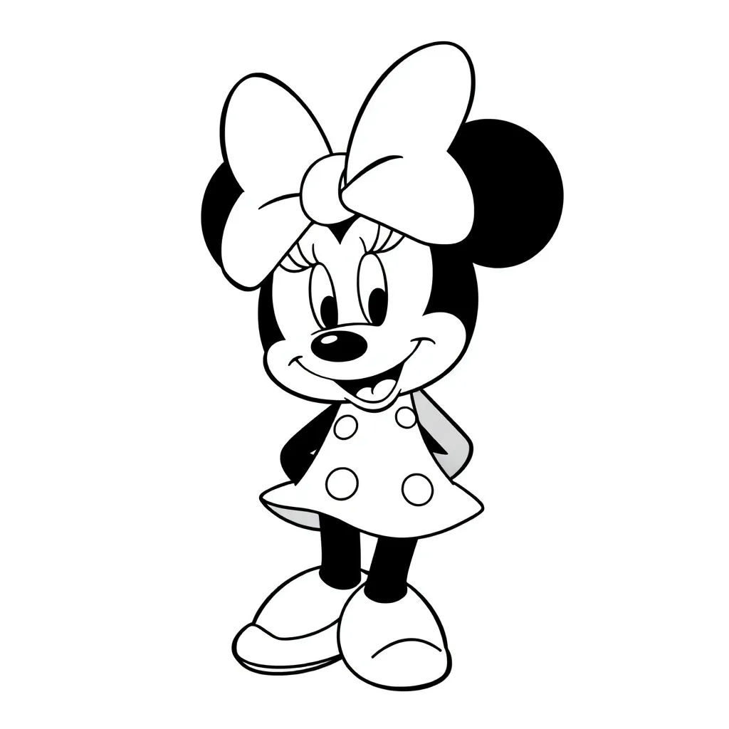 Minnie Mouse coloring page