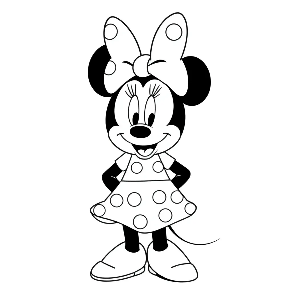 Minnie Mouse coloring page