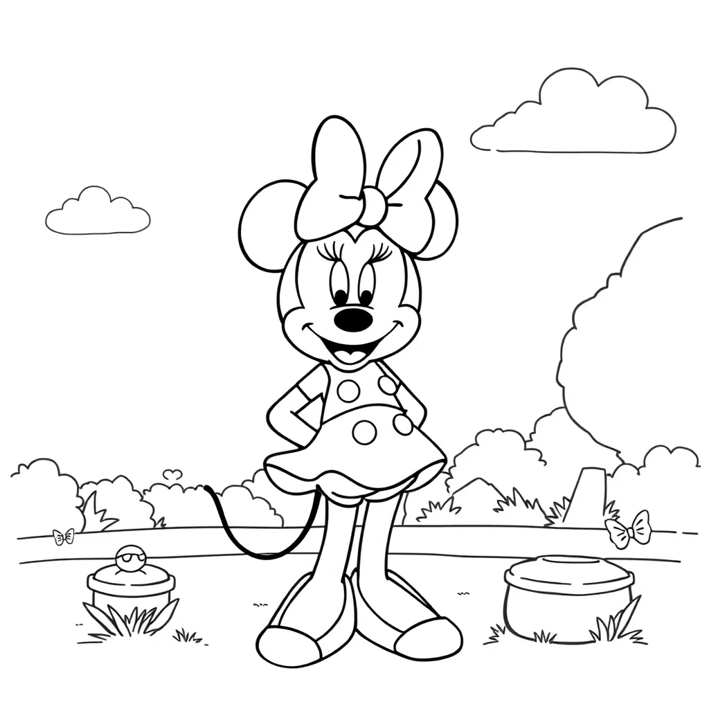 Minnie Mouse coloring page