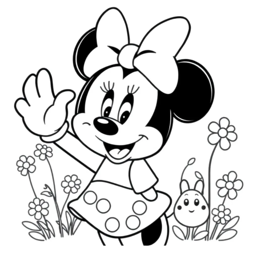 Minnie Mouse coloring page