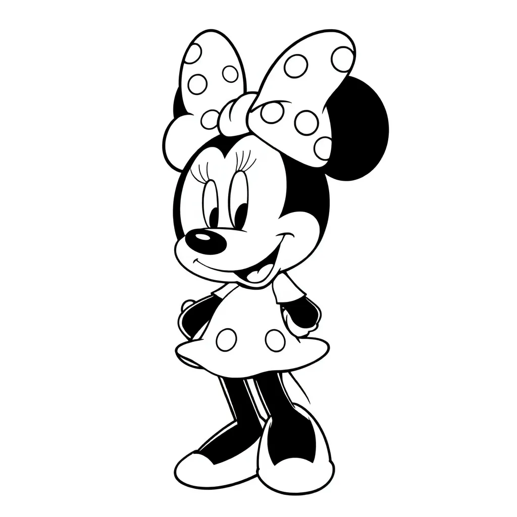 Minnie Mouse coloring page