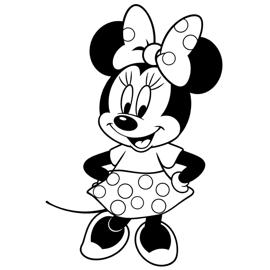 Minnie Mouse coloring page