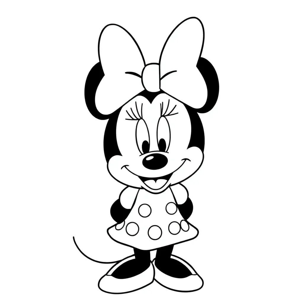 Minnie Mouse coloring page